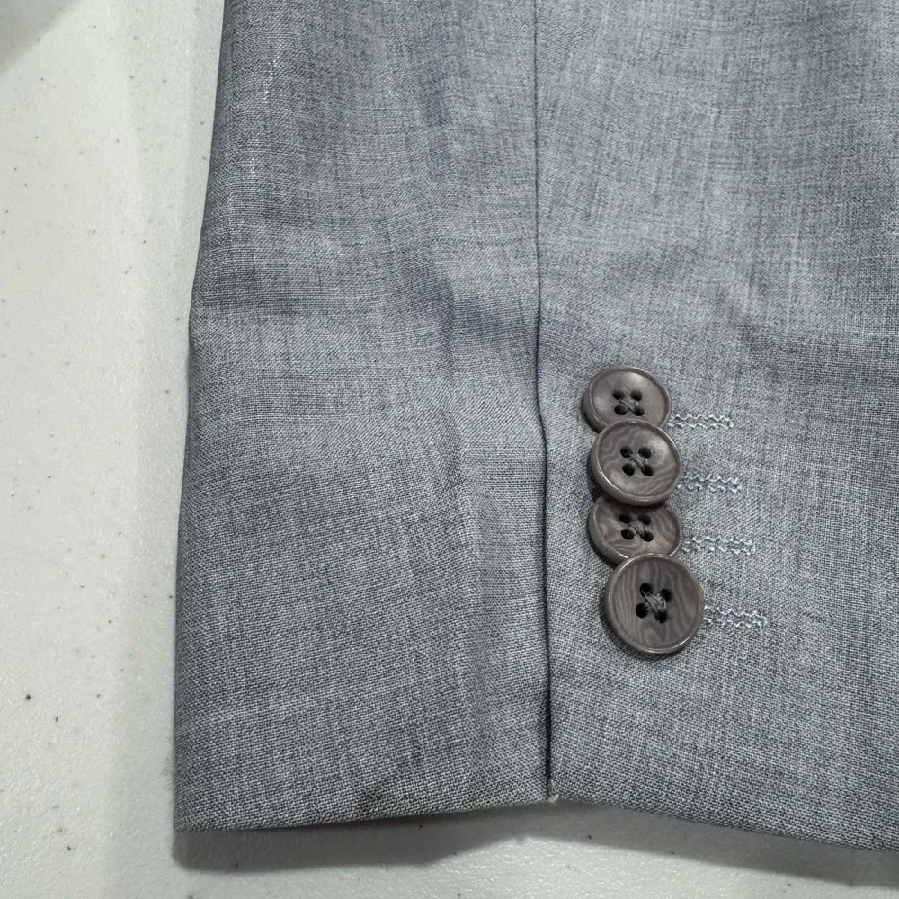 Theory‎ Men Wool Blend Grey Blazer 38R